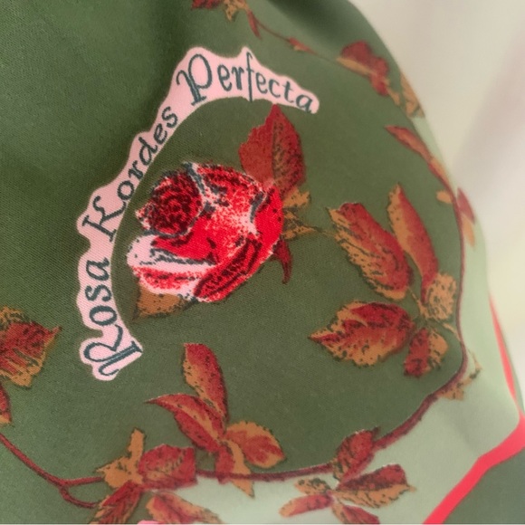 Cornelia James Vintage Rose Silk Scarf - Picture 4 of 15